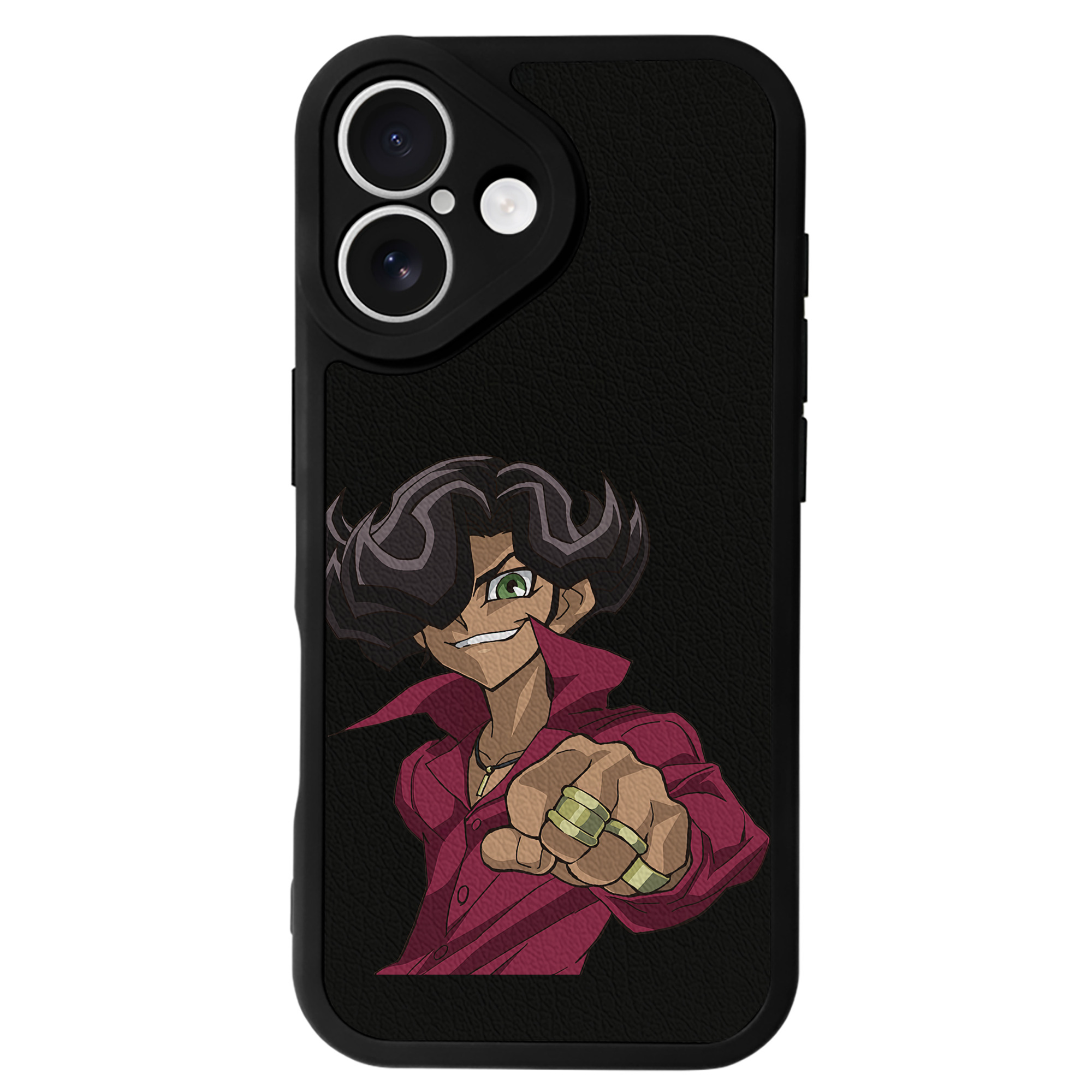 遊☆戯☆王 Yu-Gi-Oh! 【iPhone 16シリーズ対応】シリコンスマホケース（レザー調） 材質：シリコン